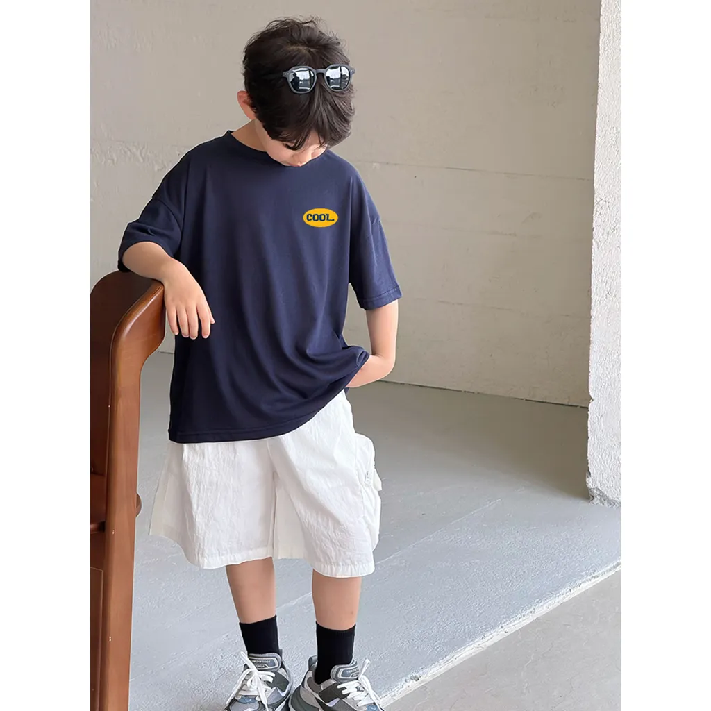 Áo thun cho bé basic nhiều màu 2526 Miucho Kid vải cotton co giãn thoáng mát cổ tròn in artwork_thumbnail_4