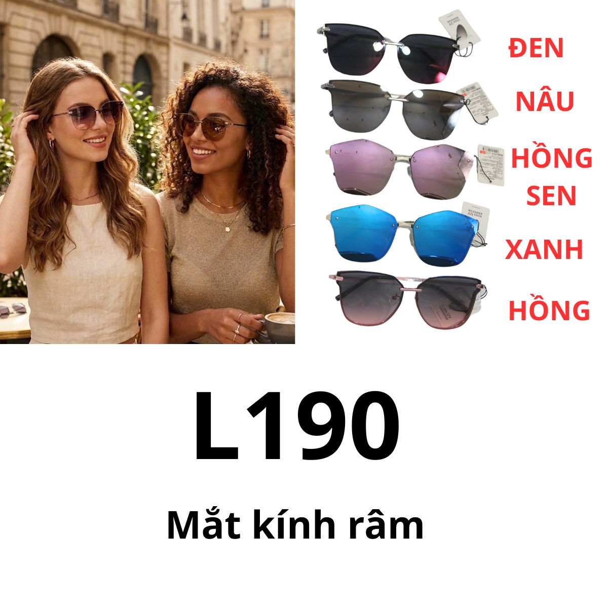 L190- Mắt kính râm