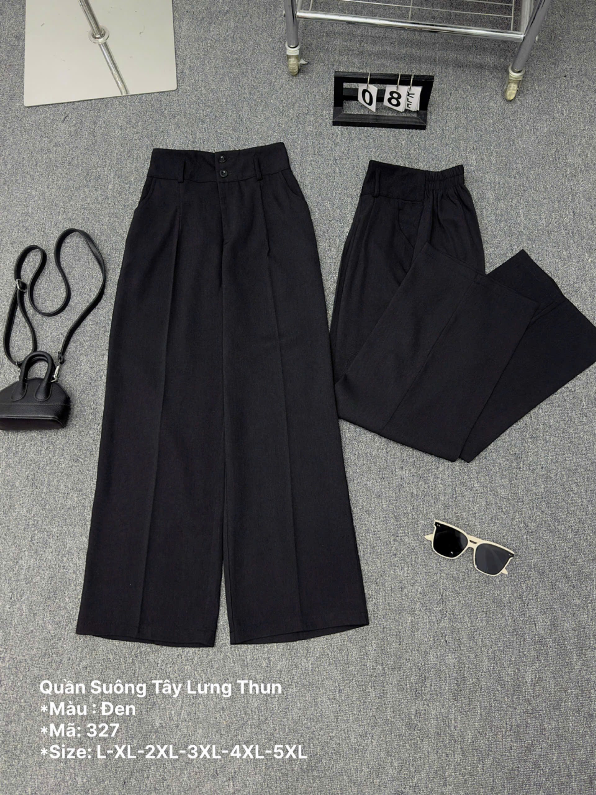 Quần tây ống suông bigsize QD025 dành cho nàng béo mập từ 55-95kg