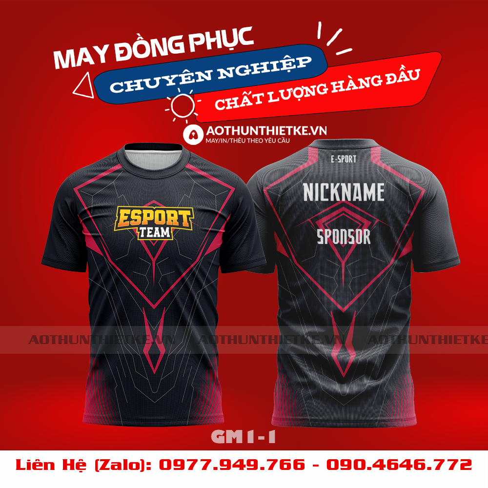 Mẫu Áo Game Thủ Esports Thiết Kế - TKGM98