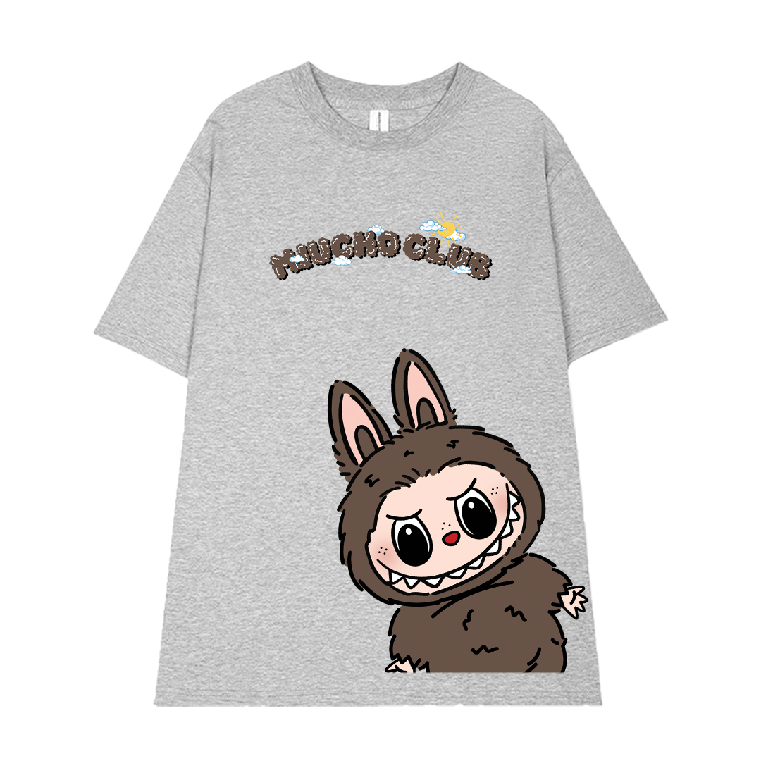 Áo phông labubu form rộng unisex ATD1437 Miucho tay ngắn cổ tròn in mix_thumbnail_0