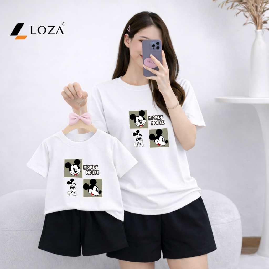 [Form rộng] Set đồ đôi mẹ và bé hình MICKEY - Loza BP632-SB632_thumbnail_3