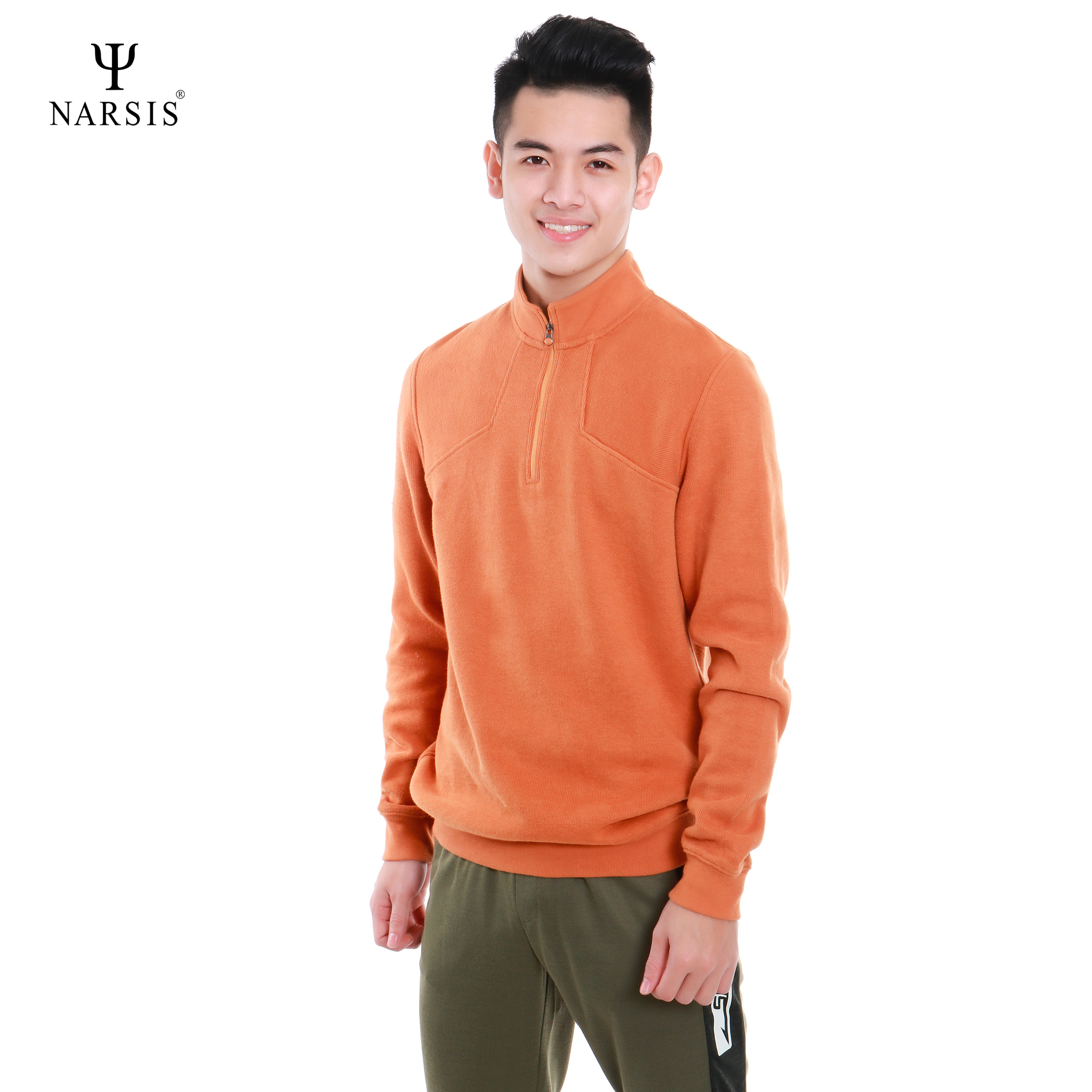 ÁO THU ĐÔNG NAM D6078 NARSIS VẢI LEN COTTON ẤM ÁP, THOÁNG MÁT, GIỮ ẤM TỐT, MỀM MẠI