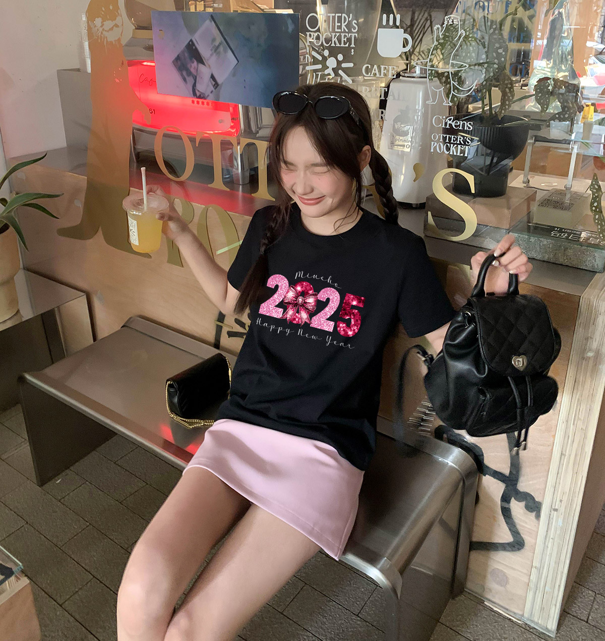 Áo thun nữ tết 2025 form vừa regular vải cotton 4c thoáng mát 1803 Miucho in graphic_thumbnail_5