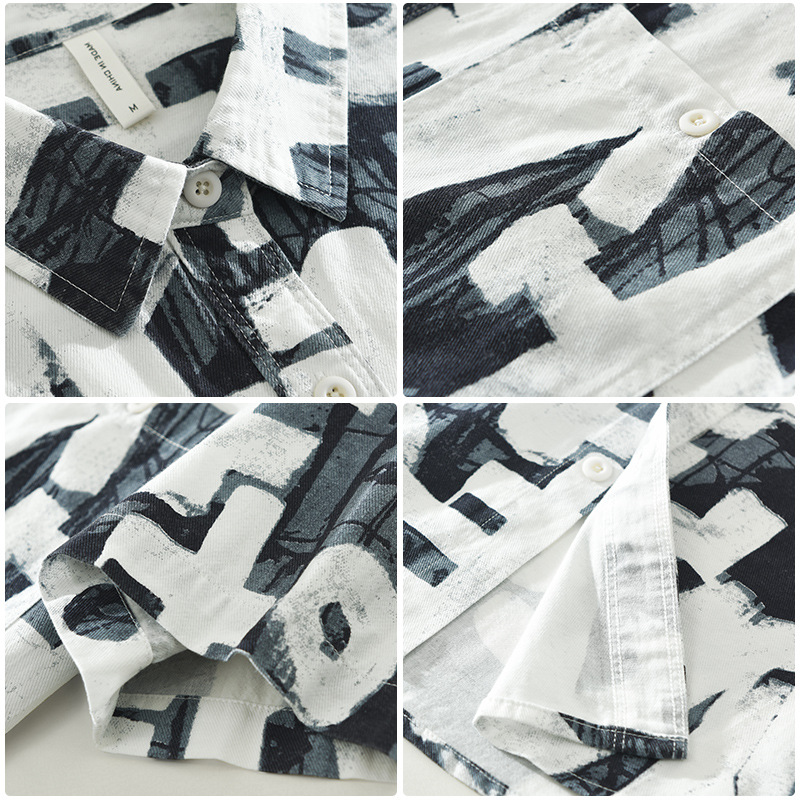 Áo sơ mi tay ngắn nam phong cách Nhật Bản – họa tiết nghệ thuật, thời trang đa năng, form rộng, chất liệu cotton thoáng mát_thumbnail_7