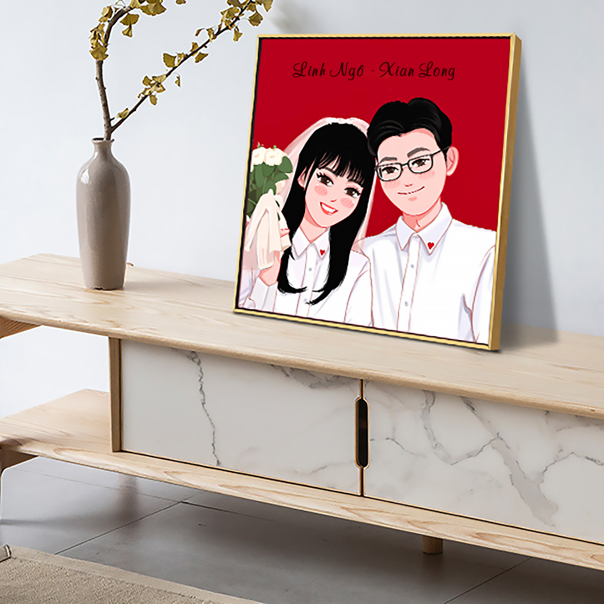 Tranh Vẽ Chibi Chuyển Thể Từ Ảnh Thật - Tranh Vẽ Theo Yêu Cầu, Lưu Giữ Kỷ Niệm Đẹp, Ý Nghĩa_thumbnail_3