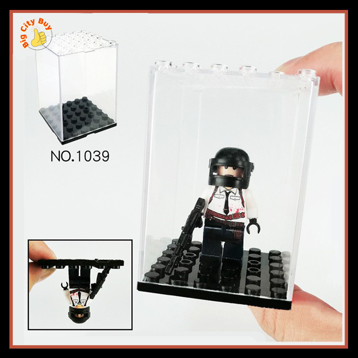 Hộp trưng bày Hộp mica đựng minifigures trong suốt đế đen- kính dày- loại nhỏ đựng 1 minifig_thumbnail_2