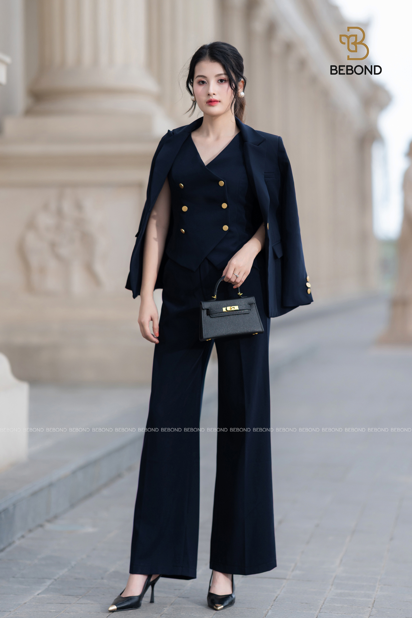 Áo vest MILAN màu XANH THAN