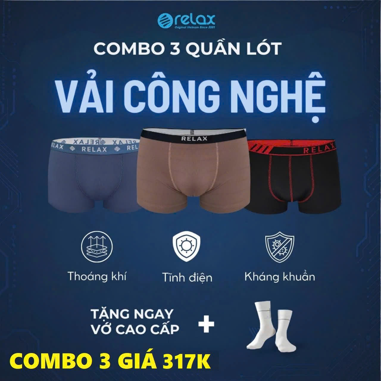 COMBO 3 QUẦN CÔNG NGHỆ NHÓM C_thumbnail_0
