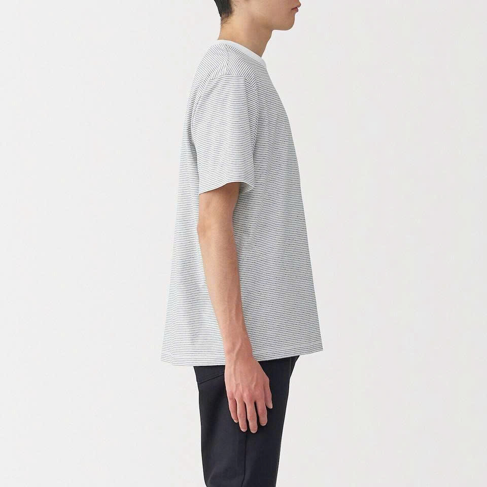 AT608 - Áo thun nam nữ Muji sọc