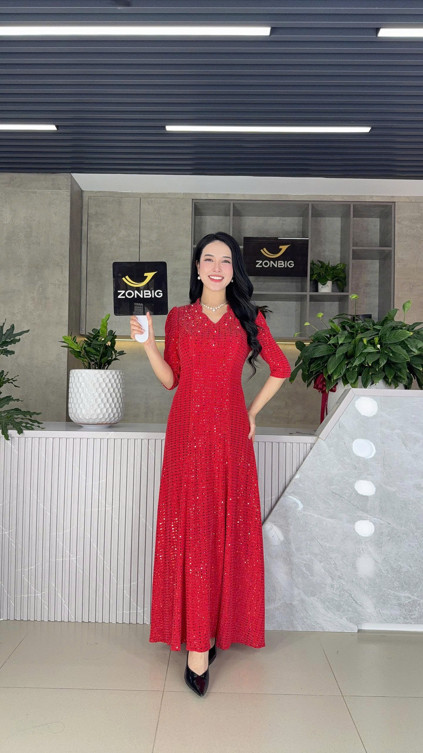 Đầm suông - Y2067 - Thương hiệu Zonbig