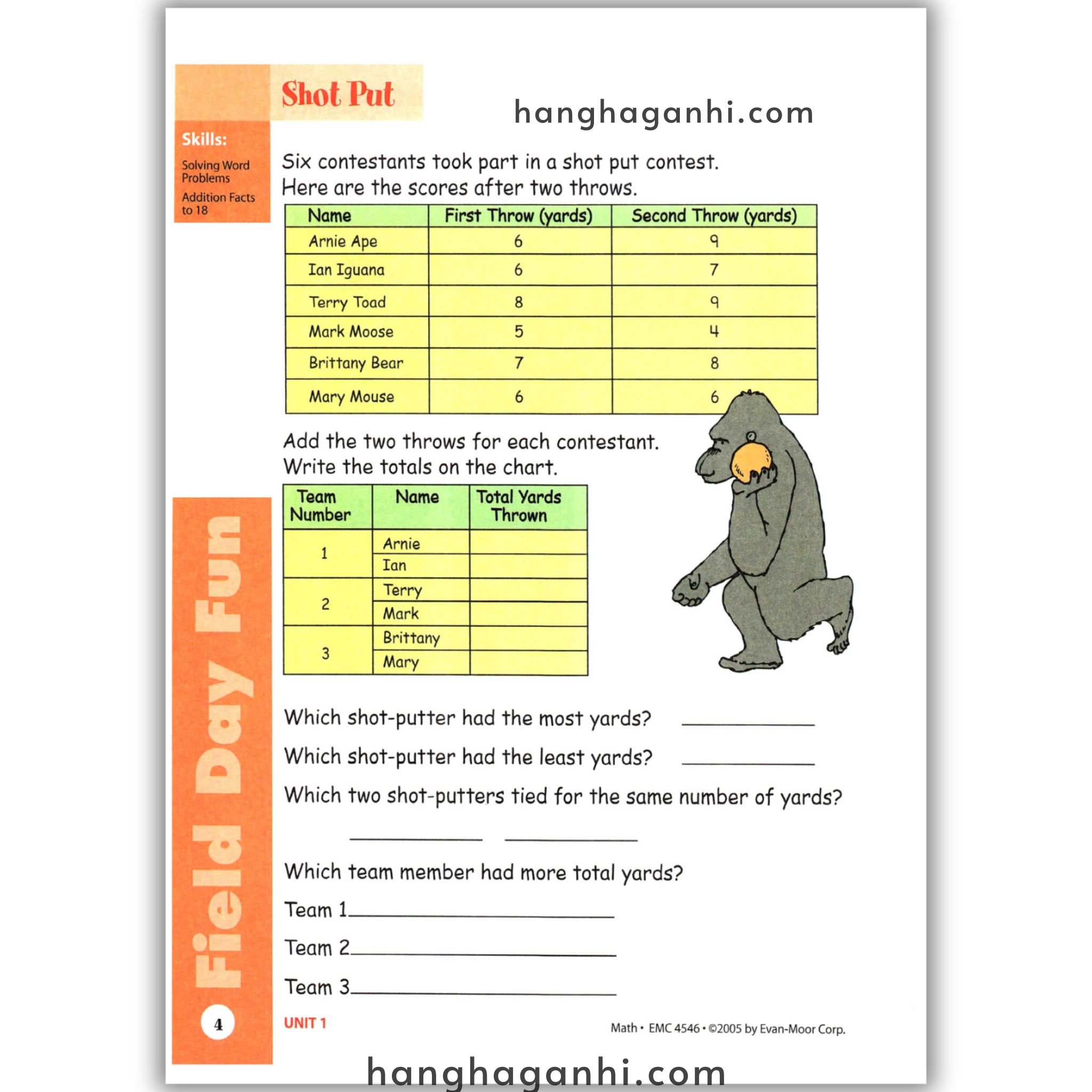 Skill Sharpeners Math Grade 2, Sách Toán Mỹ Evan Moor cho học sinh lớp 2_thumbnail_3