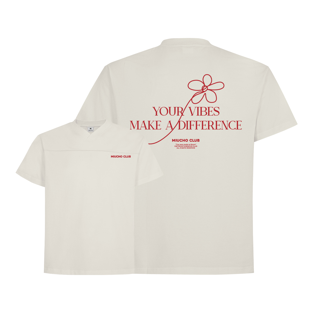 Áo thun cổ tim local brand form rộng chất vải cotton 2C 250GSM 1728 Miucho in basic_thumbnail_0