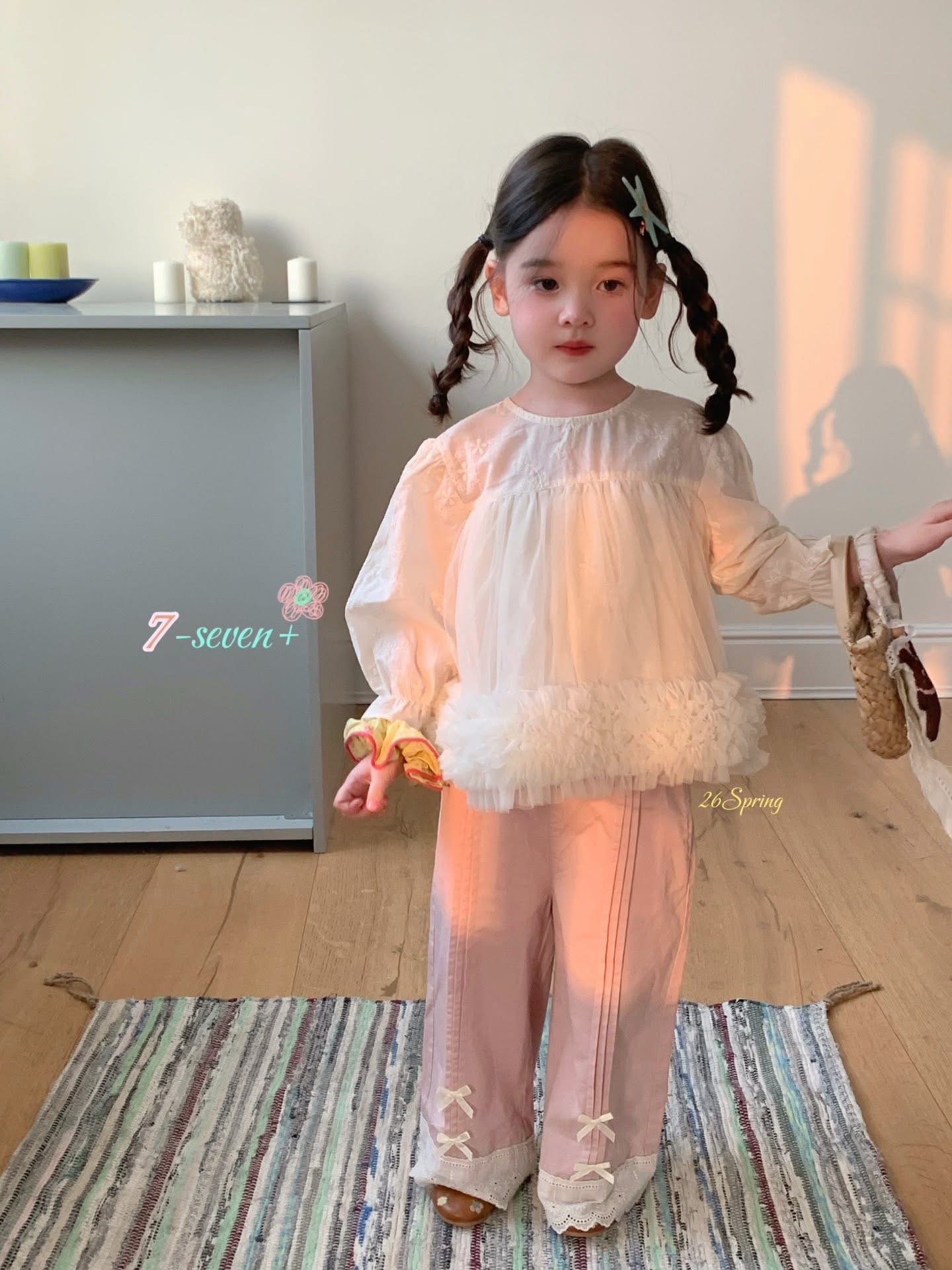 (H31) Áo thô voan trắng kem Seven_thumbnail_2