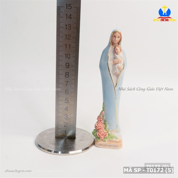 Tượng sứ Mẹ Thiên Chúa 13cm ✔_thumbnail_3