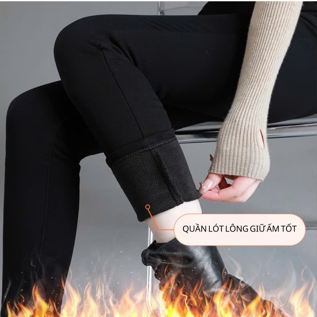 Quần legging nữ lót lông giữ nhiệt cạp cao co giãn 4 chiều - Loza LQ104217_thumbnail_5