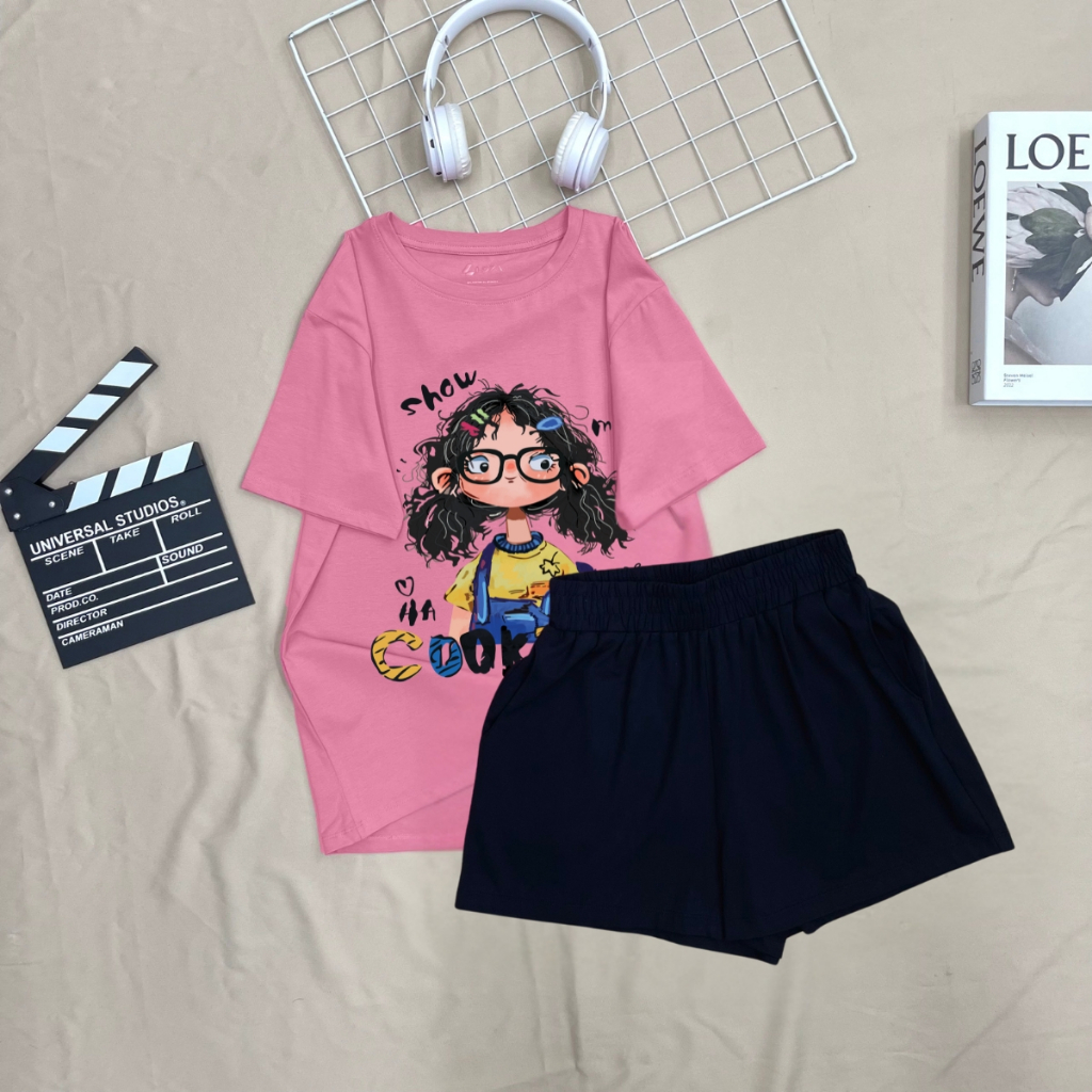 [Form rộng] Đồ bộ nữ mùa hè in hình cô gái HOT TREND - LOZA BP355-SB355_thumbnail_5