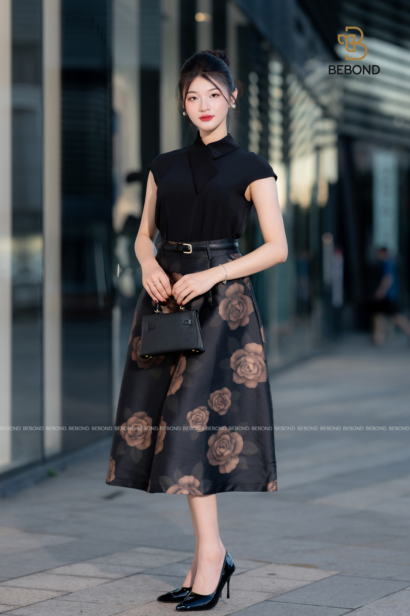 Set chân đầm hoa hồng LENORA màu ĐEN_thumbnail_2