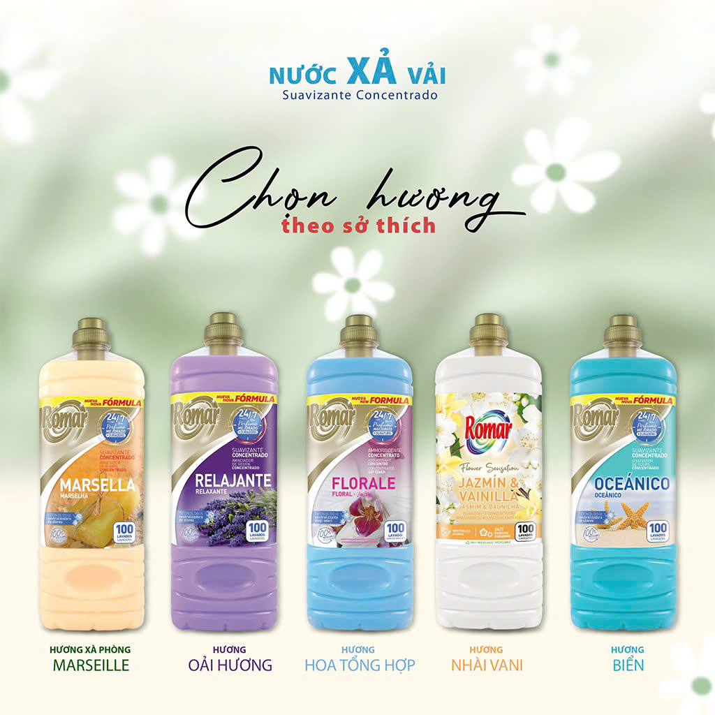 Nước Xả Vải Romar 2L