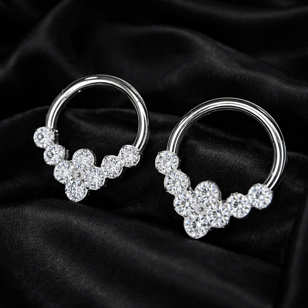 Daith 8 đá tròn 8mm