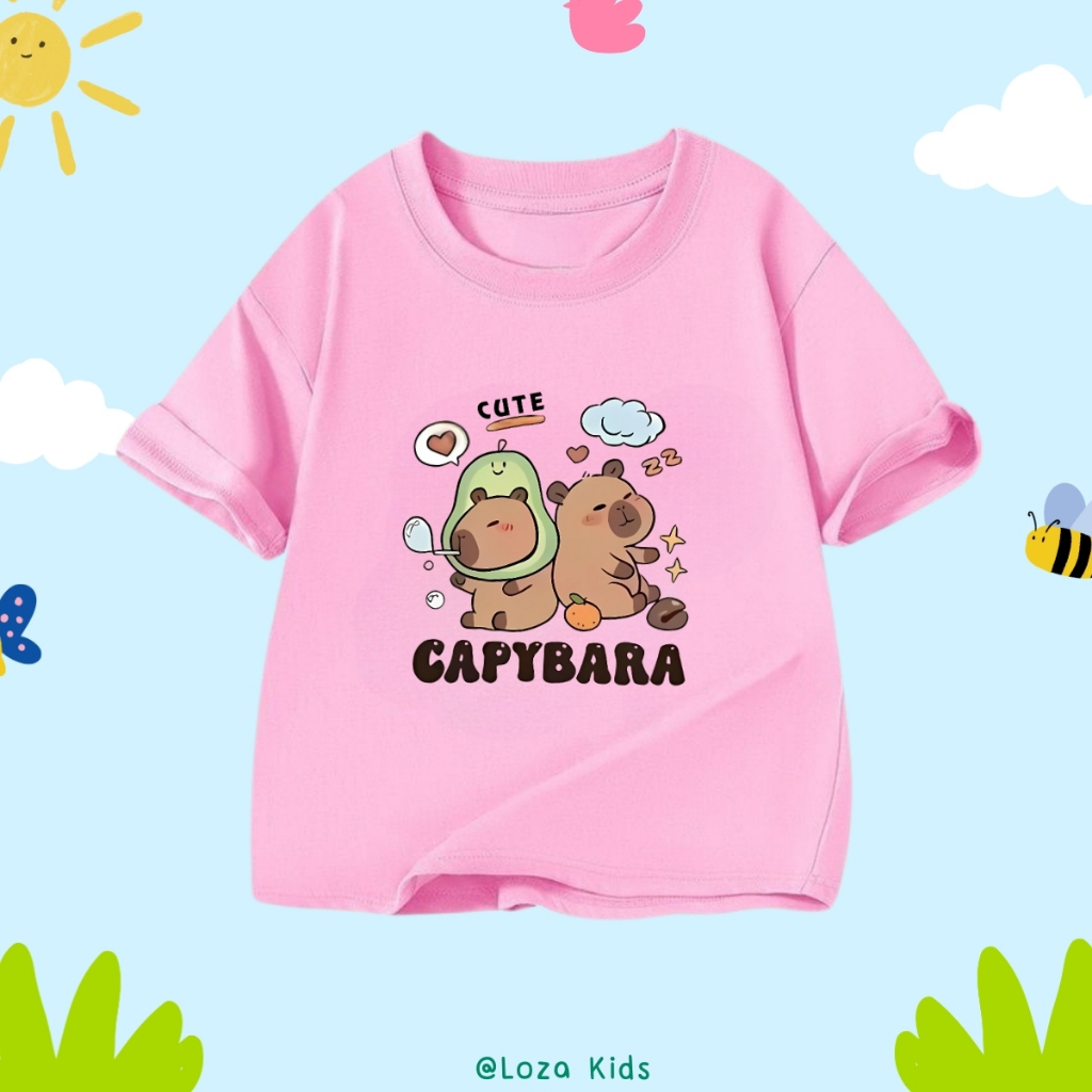 Áo phông cho bé in hình CapyBara nhiều mẫu - Loza Kids  AT024_thumbnail_11