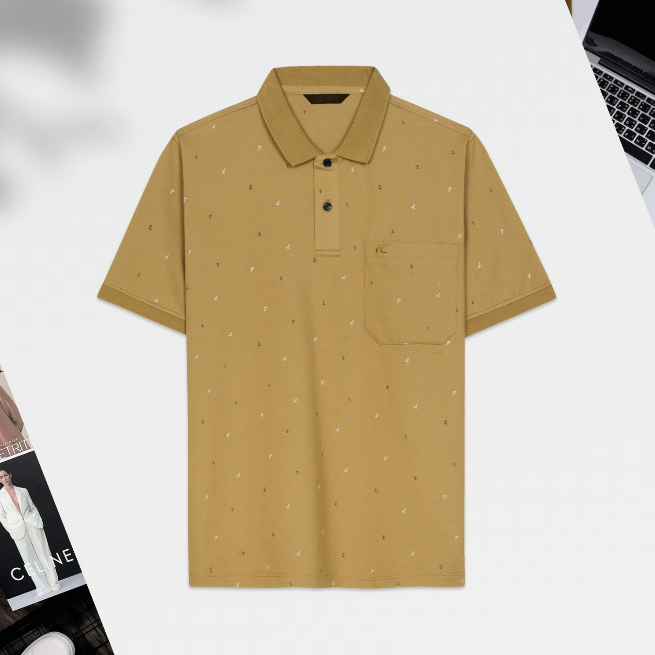 Áo Polo nam họa tiết mỏ neo phối túi ngực_thumbnail_16