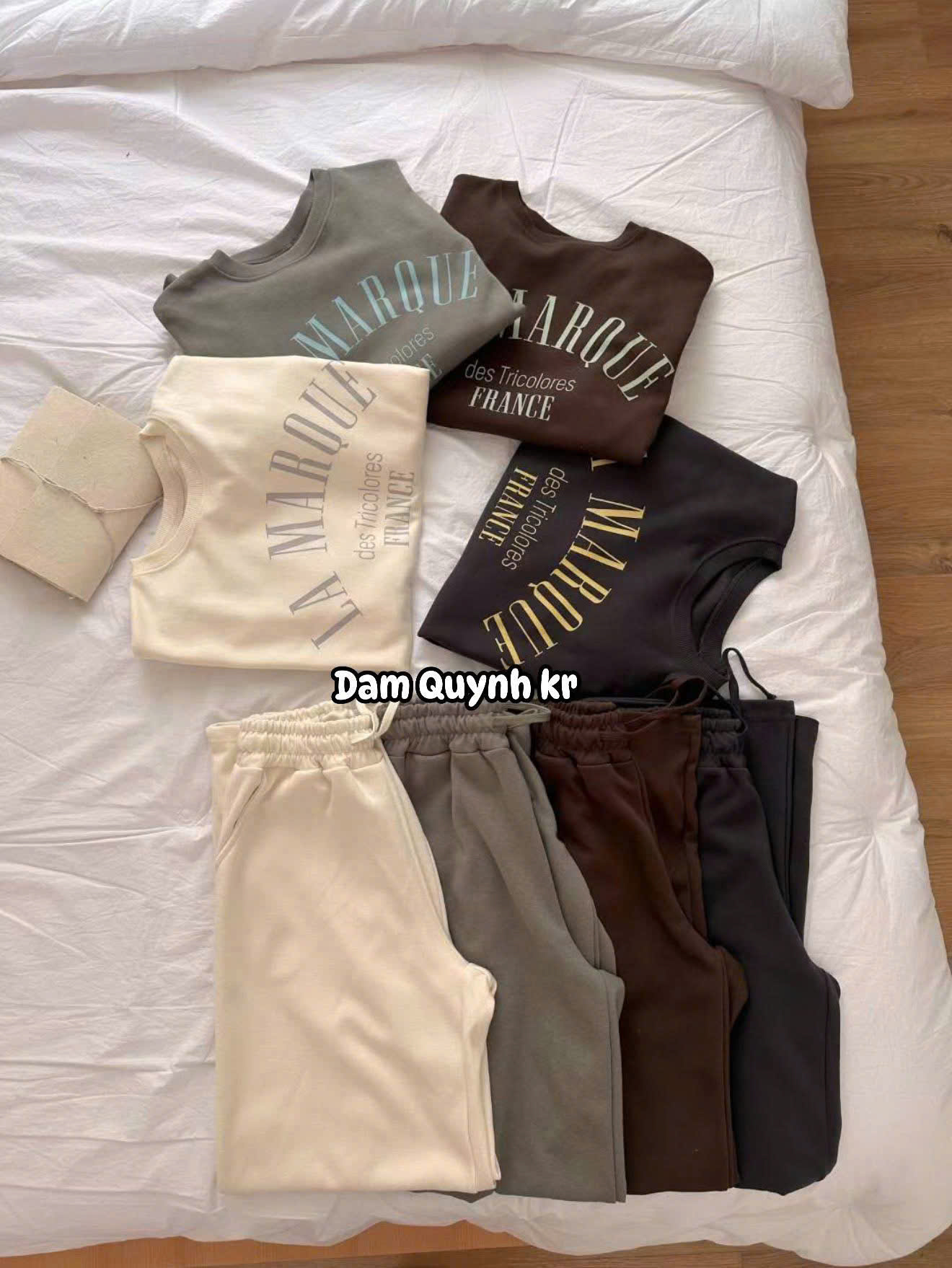 HJ13 Set áo + quần dài nỉ ( RÊU )