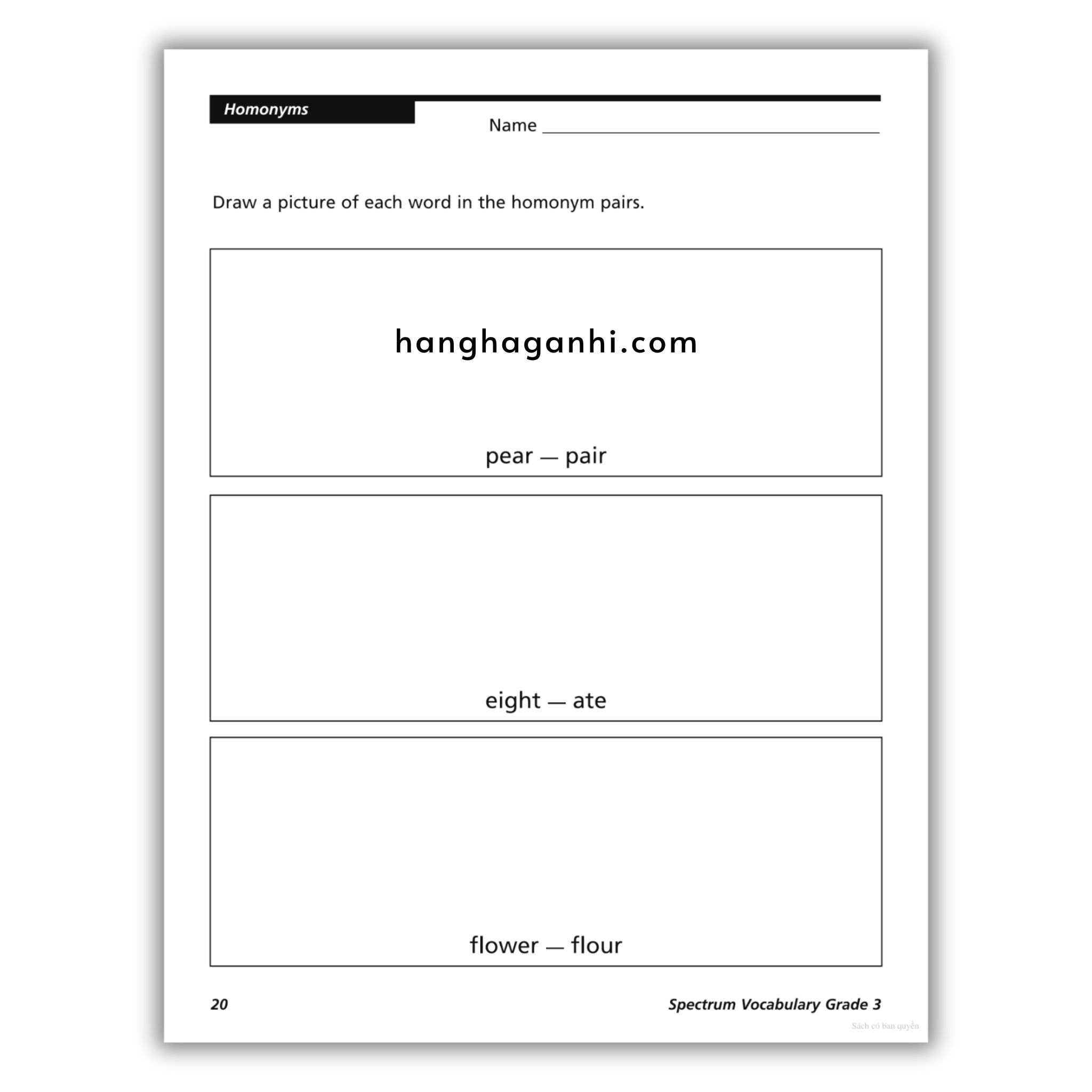 Sách Spectrum Vocabulary Workbook Grade 3 ĐEN TRẮNG_thumbnail_2