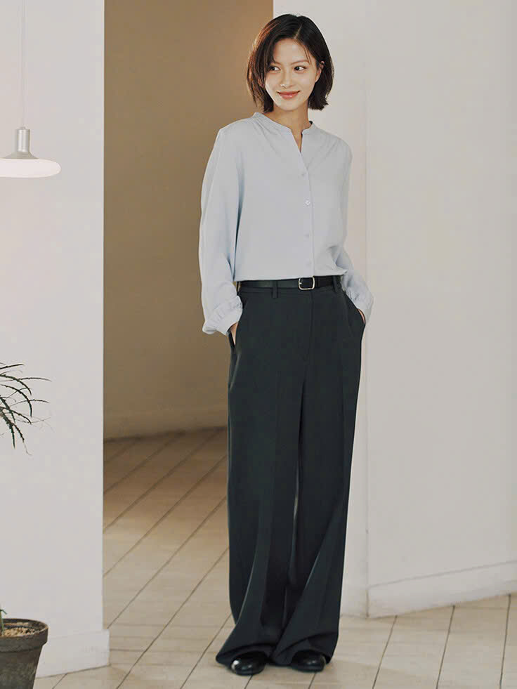 HQ33 Quần tây xuất hàn ( XÁM RÊU )