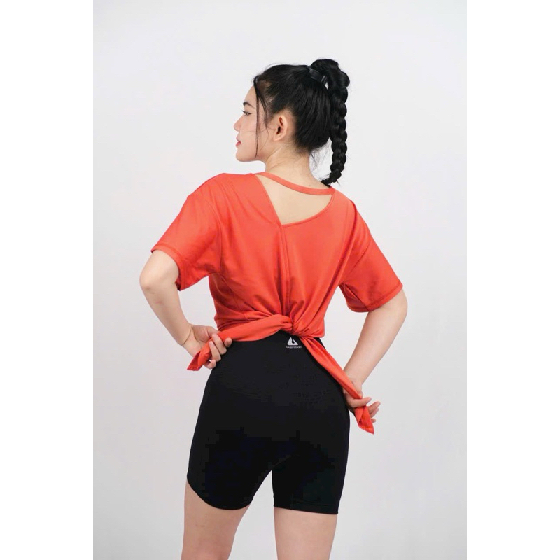 Áo Tanktop Thể Thao Tay Ngắn Lưng Cột Form Rộng