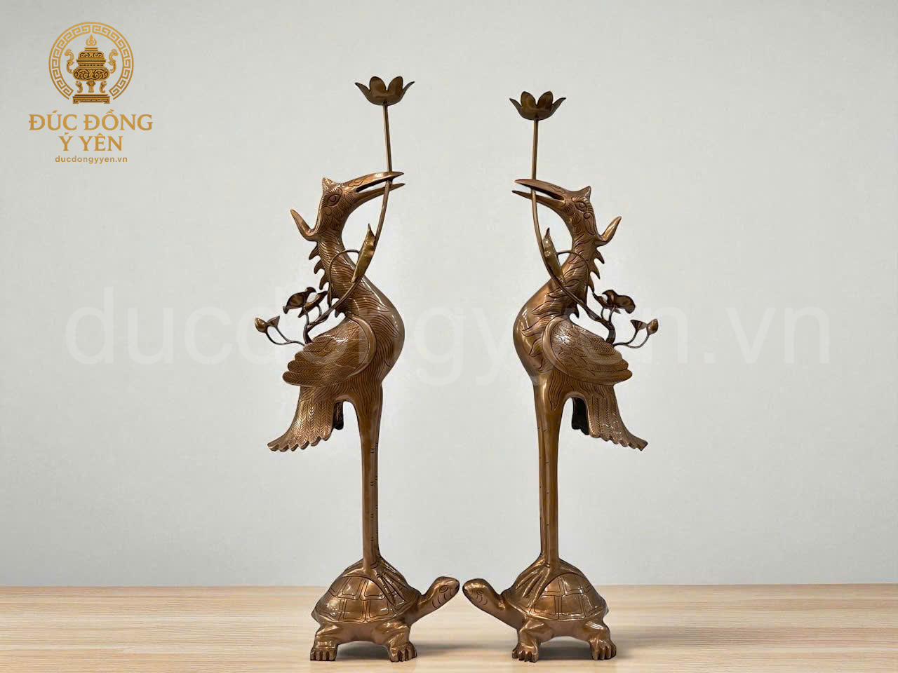 Bộ ngũ sự cao 60 cm đúc đồng đỏ  hoa văn rồng nổi_thumbnail_4