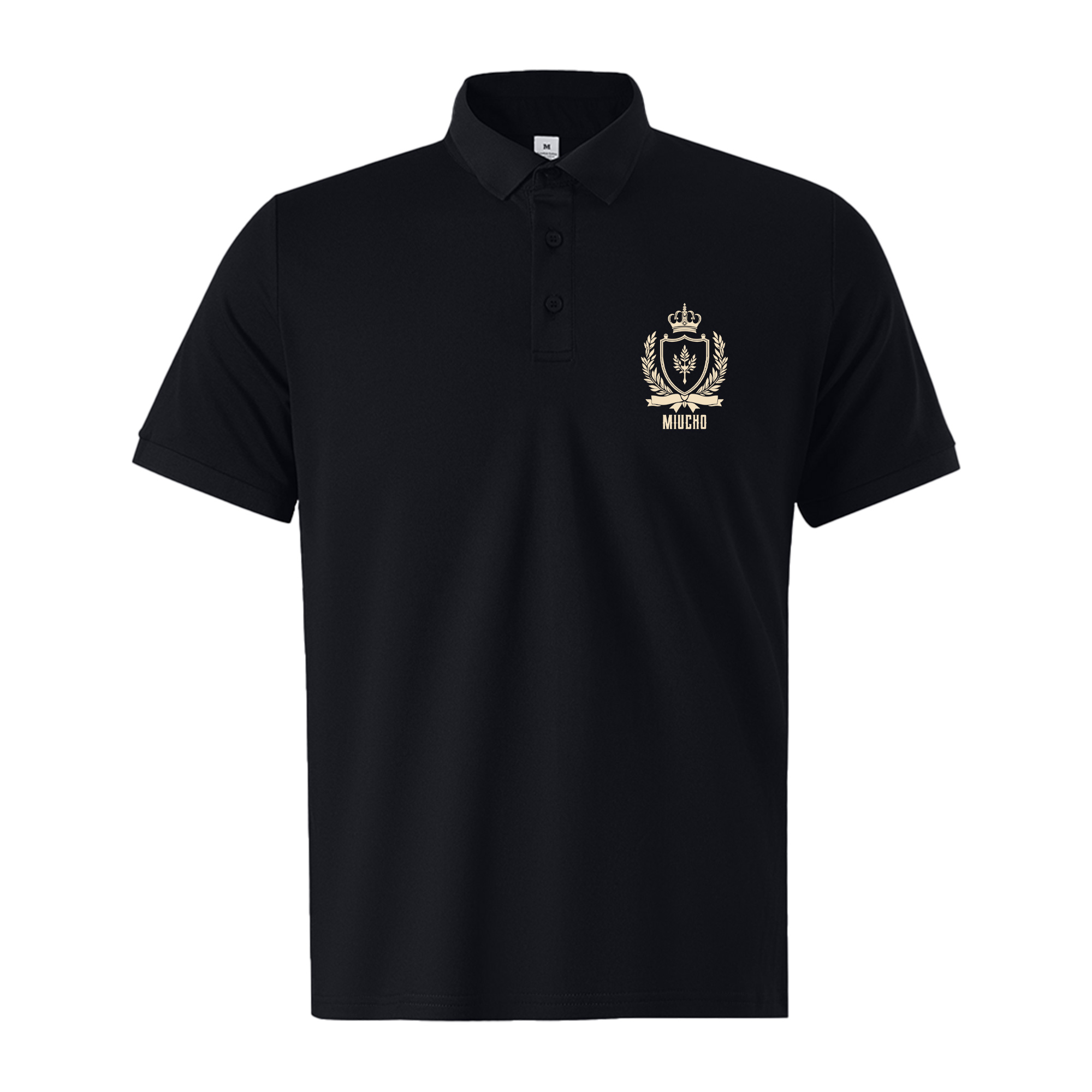 Áo polo nam local brand PLCSD2410 Miucho Iconic vải polyester bền nhẹ chống nhăn in basic_thumbnail_6