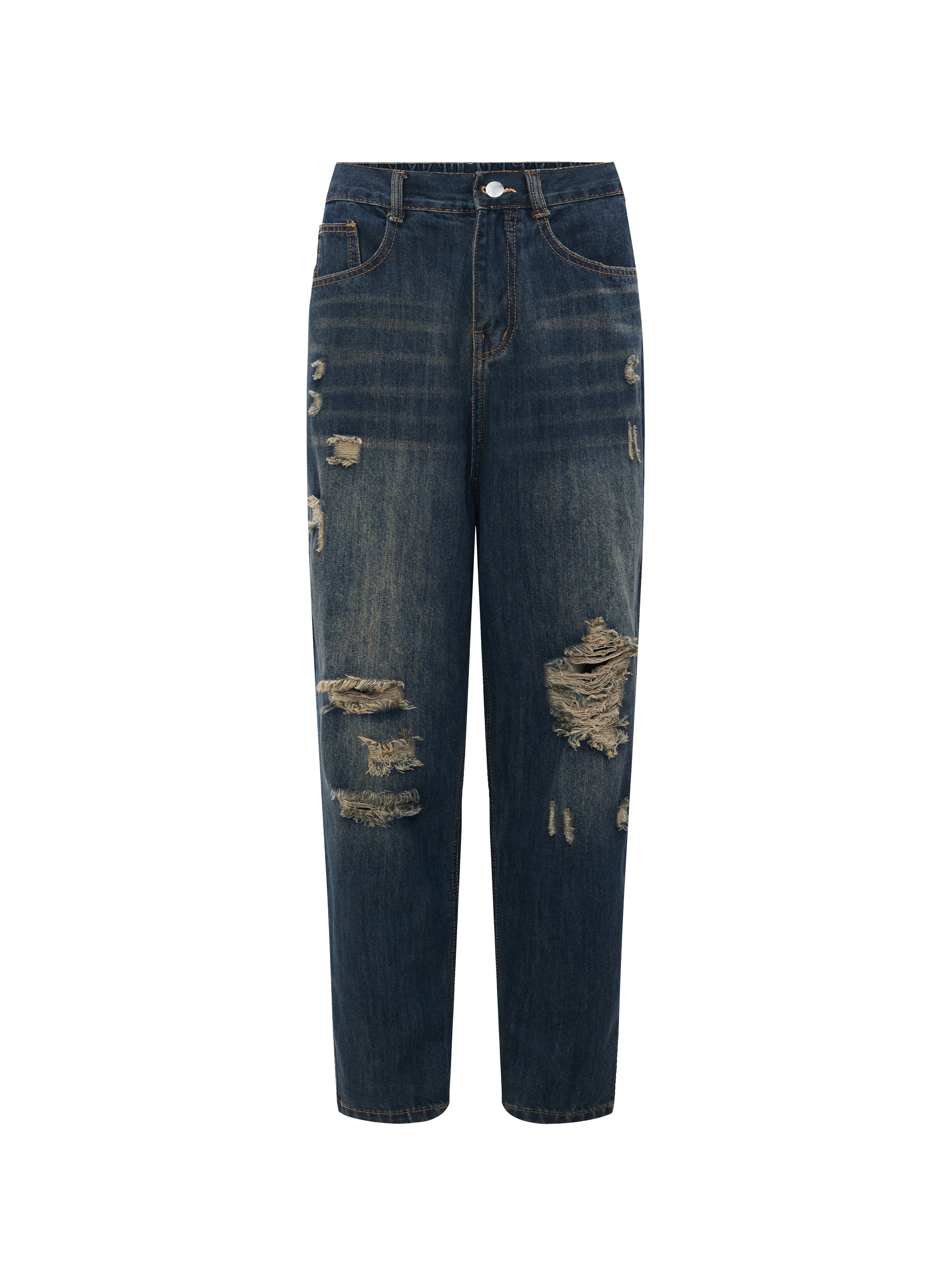 BIGSIZE- Quần jean baggy rách kiểu T-QJ394