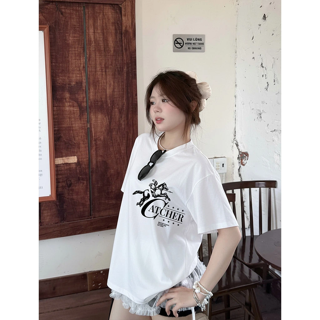 Áo thun Tết nam nữ form boxy Miucho vải thoáng mát dày dặn hình phối chữ cá tính in mix 2933_thumbnail_5