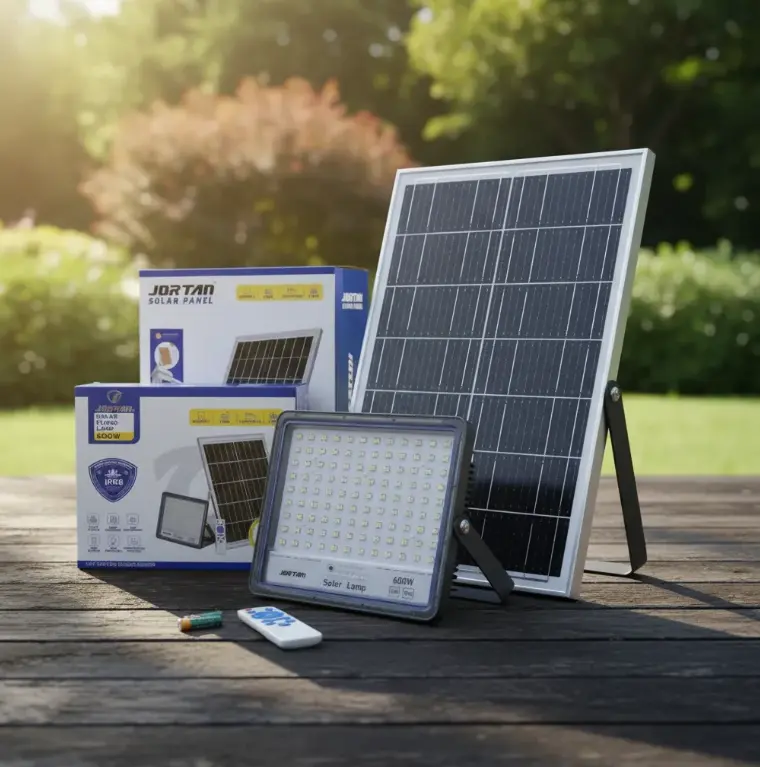 Reflector Solar Jortan 600W Alta Potencia con Control Remoto