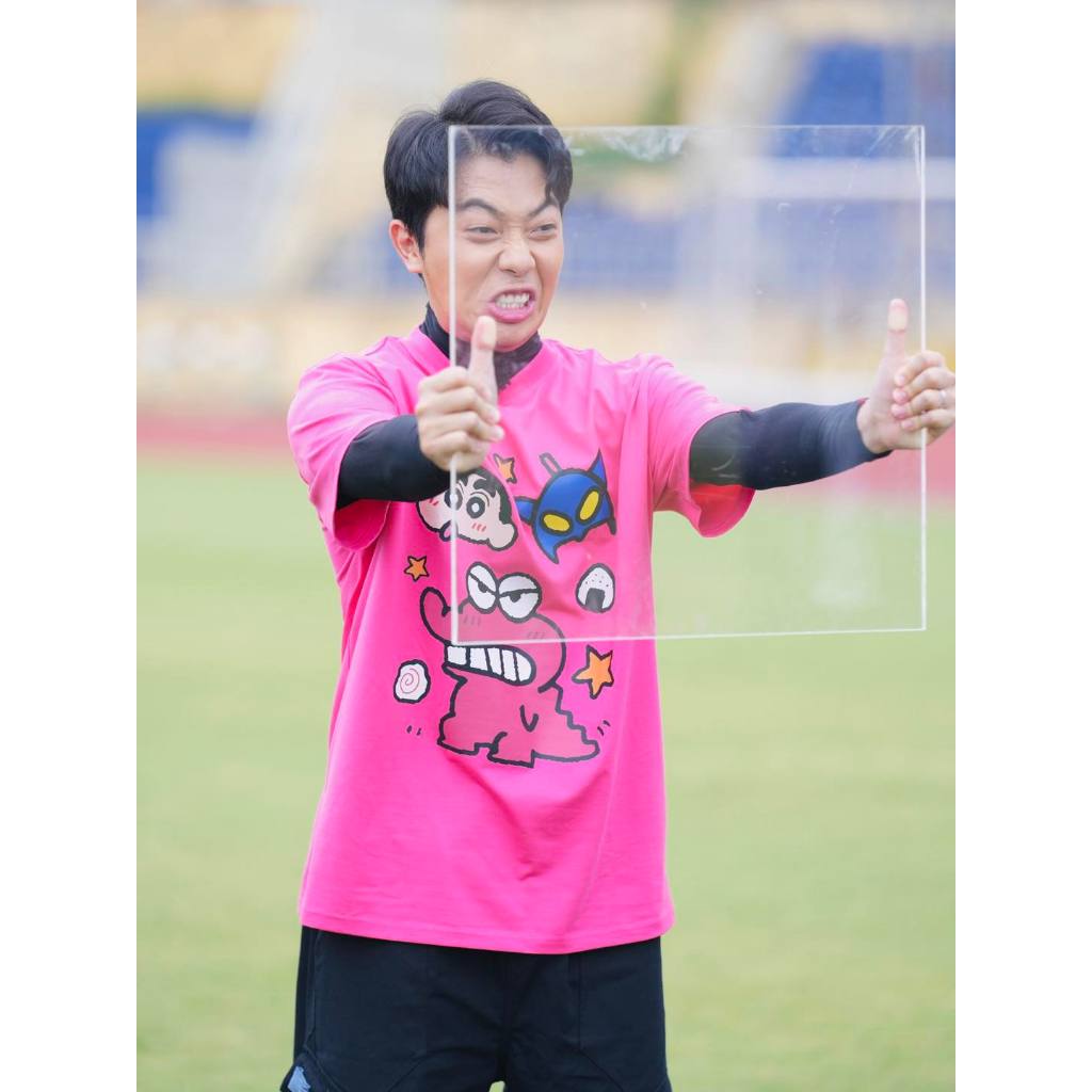 Áo thun nữ in hình Shin dễ thương form rộng ATD224 Miucho cotton spandex in Artwork_thumbnail_4