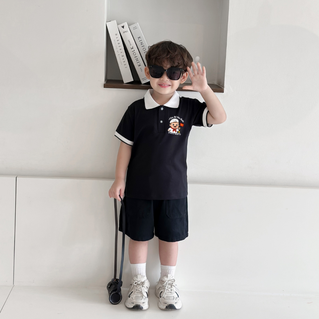 Áo Polo bé trai in hình 'Cờ đỏ sao vàng Việt Nam' - Loza Kids PY072_thumbnail_11