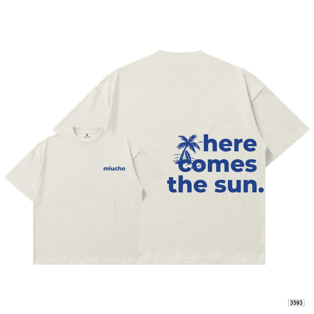 Áo thun boxy nam nữ Here Comes The Sun Miucho 3593_thumbnail_11