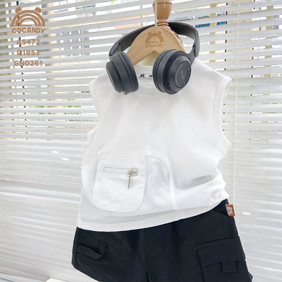 Áo sát nách TRẮNG 1 túi có khóa_thumbnail_1