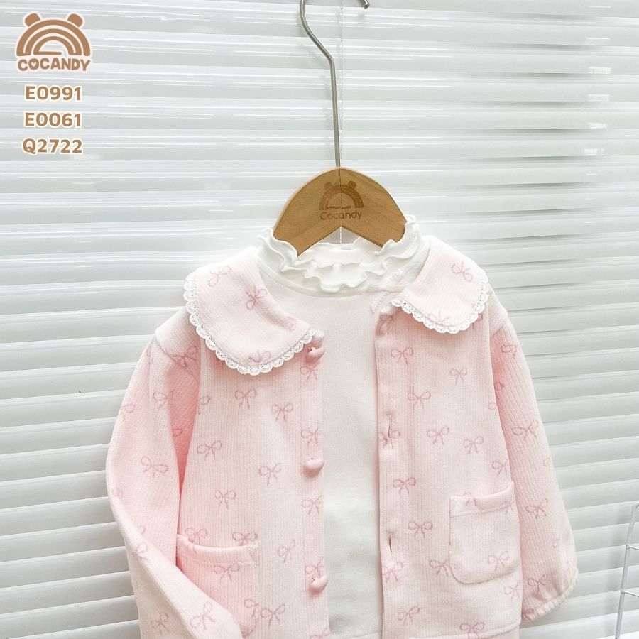 Áo khoác HỒNG họa tiết nơ hồng cổ sen_thumbnail_7