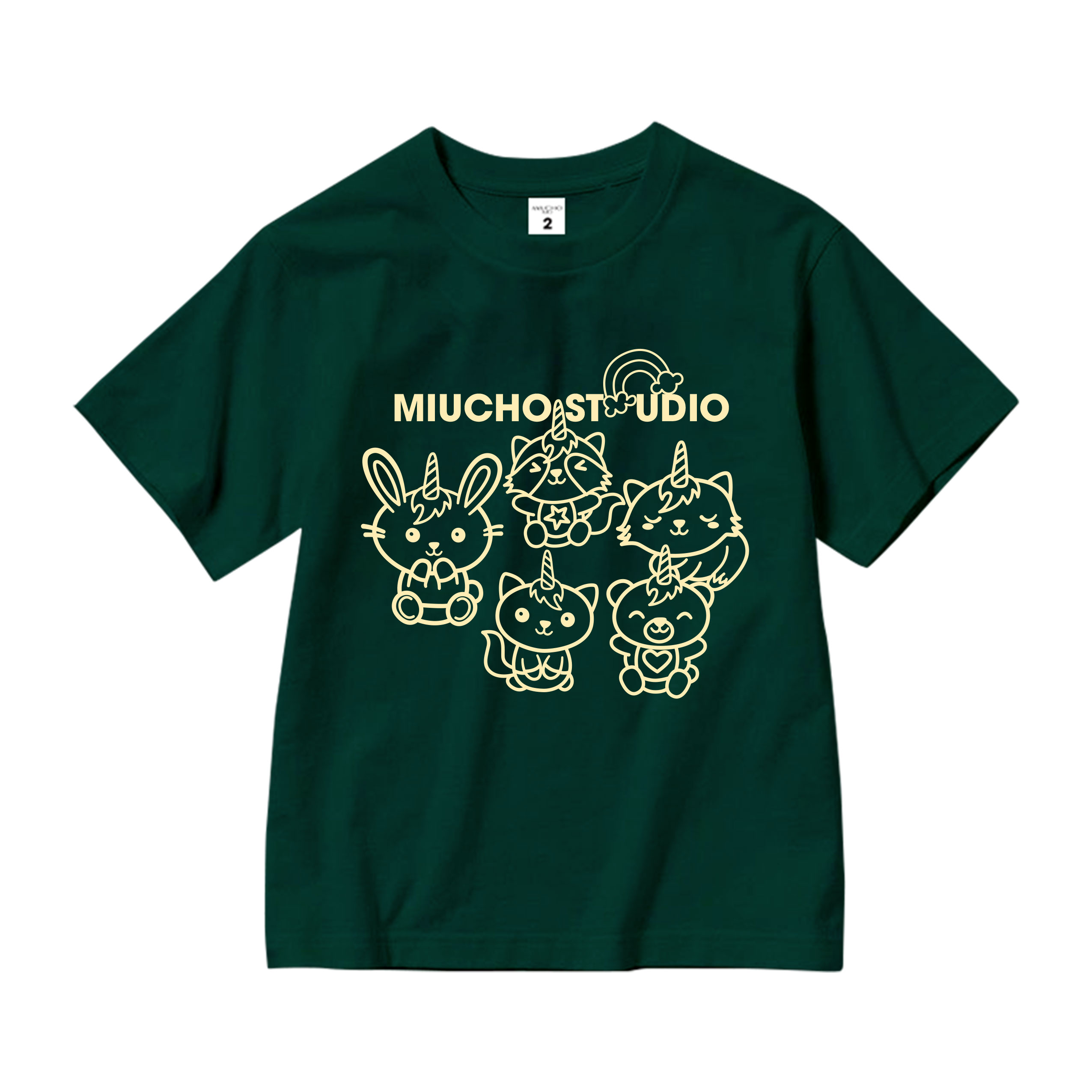 Áo thun bé gái form rộng dễ thương chất vải cotton thoáng mát AED1522 Miucho Kid in artwork_thumbnail_13