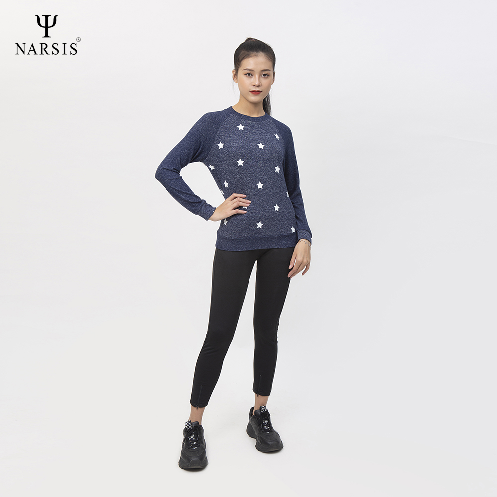 ÁO THU ĐÔNG NỮ L0026 NARSIS VẢI LEN COTTON ẤM ÁP, THOÁNG MÁT, GIỮ ẤM TỐT, MỀM MẠI_thumbnail_3