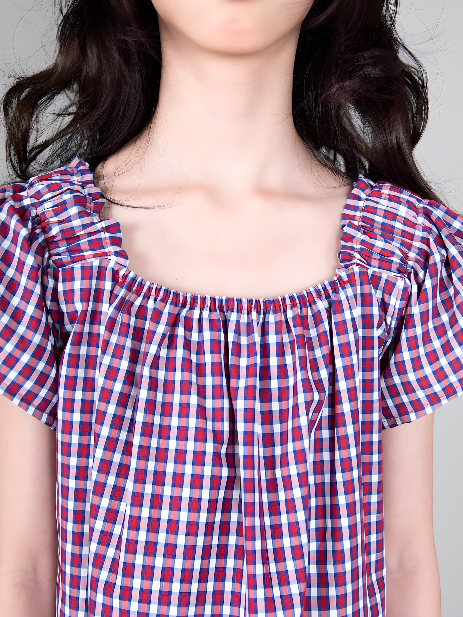 Váy kẻ caro xanh tím chun vai_thumbnail_5