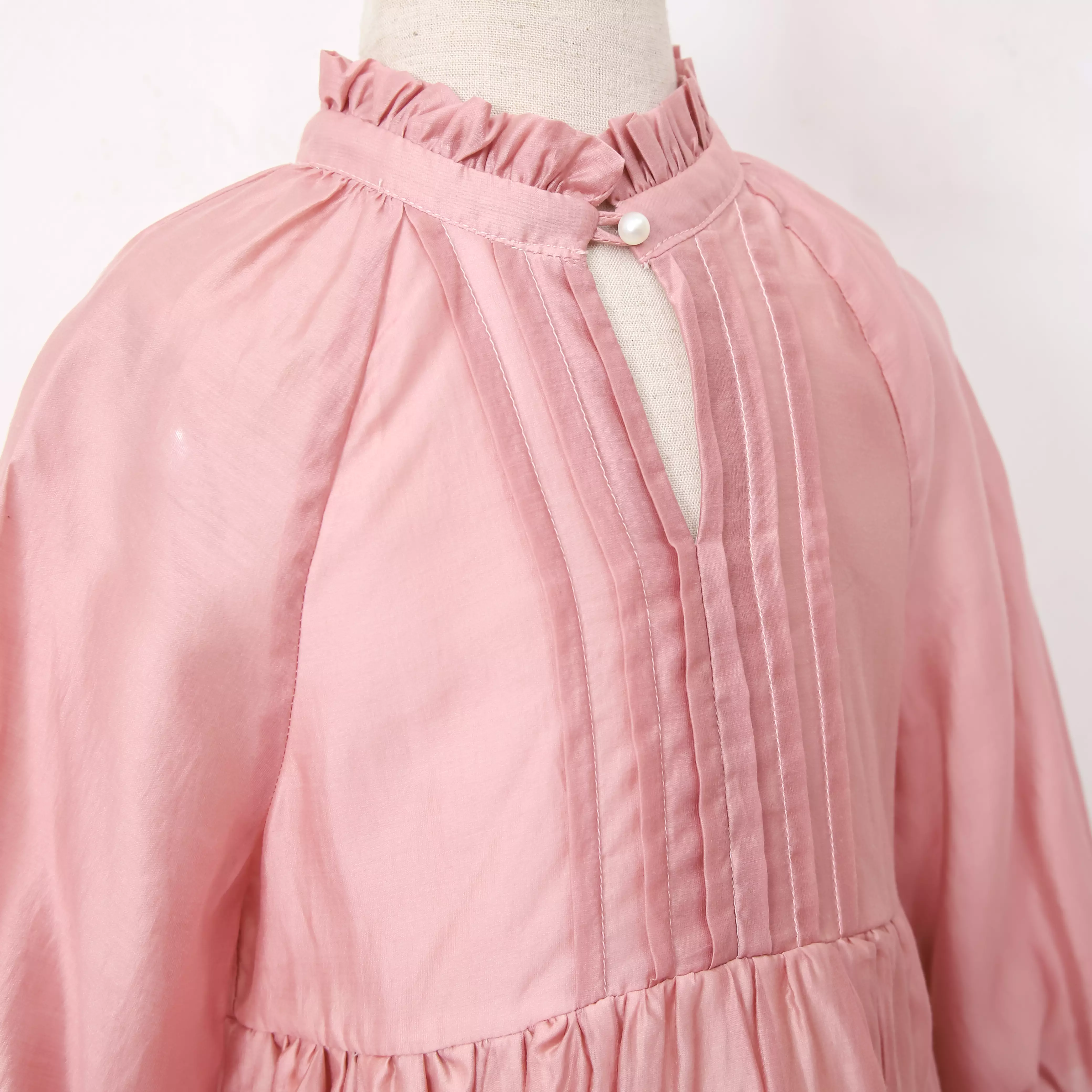 Váy tơ cao cấp cổ cúc ngọc_thumbnail_1