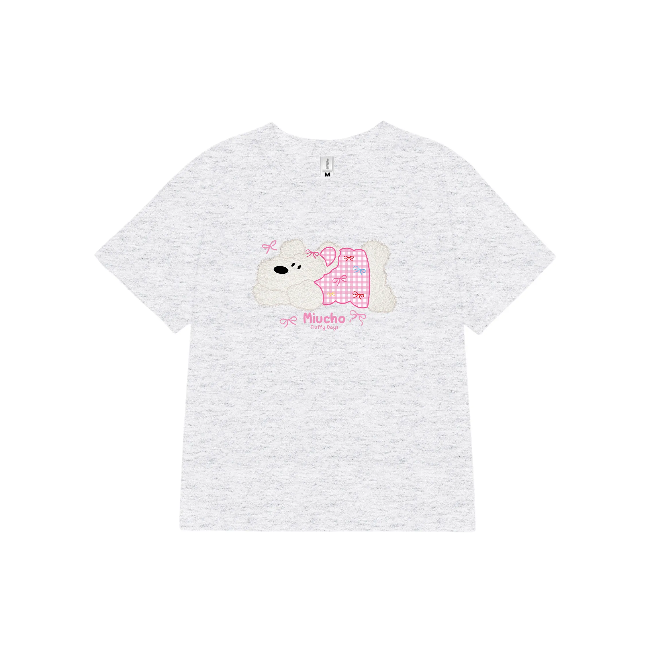 Áo baby tee nữ dễ thương in mix 2519 Miucho vải cotton co giãn thoáng mát cổ tròn tay ngắn_thumbnail_11