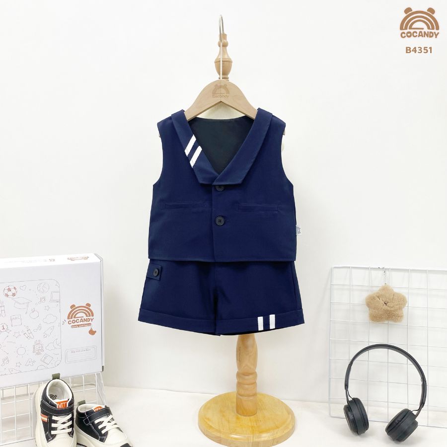 Bộ cộc gile XANH THAN 2 sọc trắng_thumbnail_1