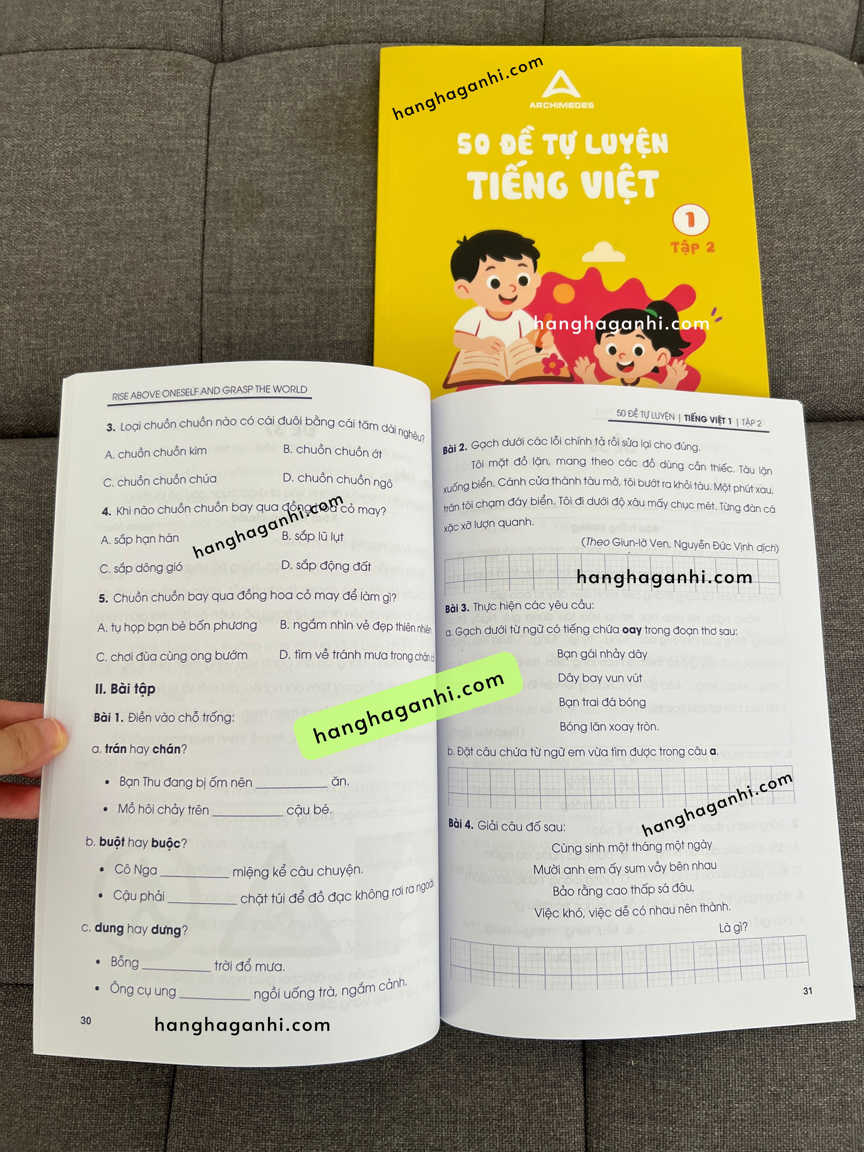 Sách Archimedes 50 đề tự luyện Tiếng Việt lớp 1, bộ 2 cuốn tập 1 và 2_thumbnail_8