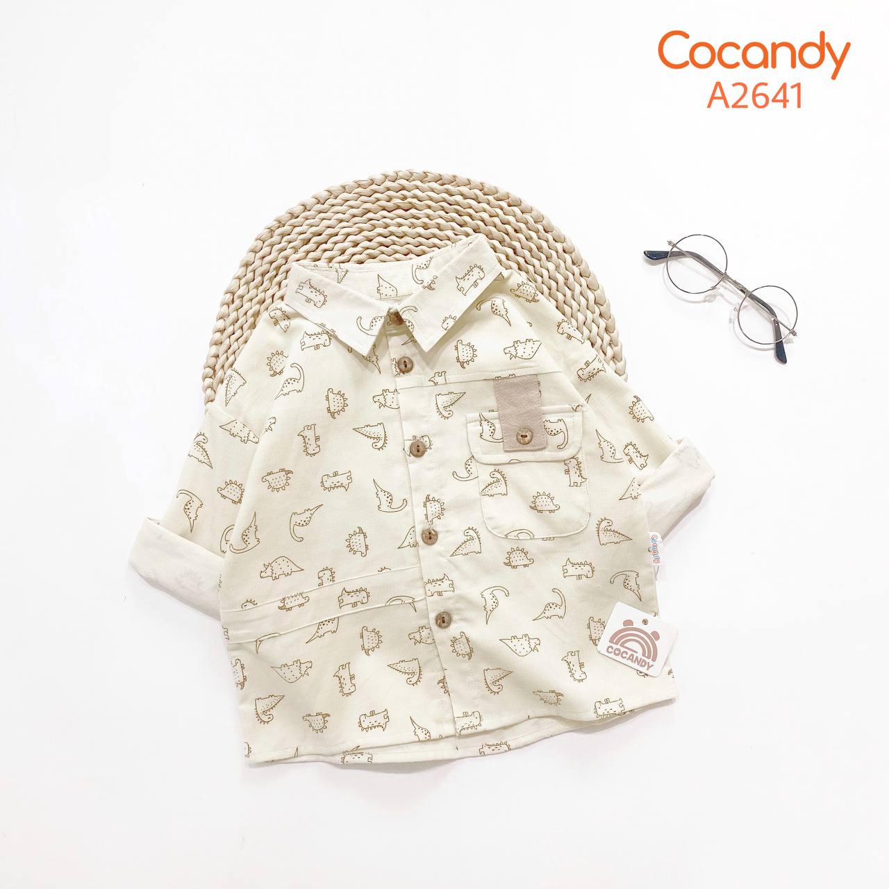 Áo dài tay khủng long NÂU_thumbnail_0