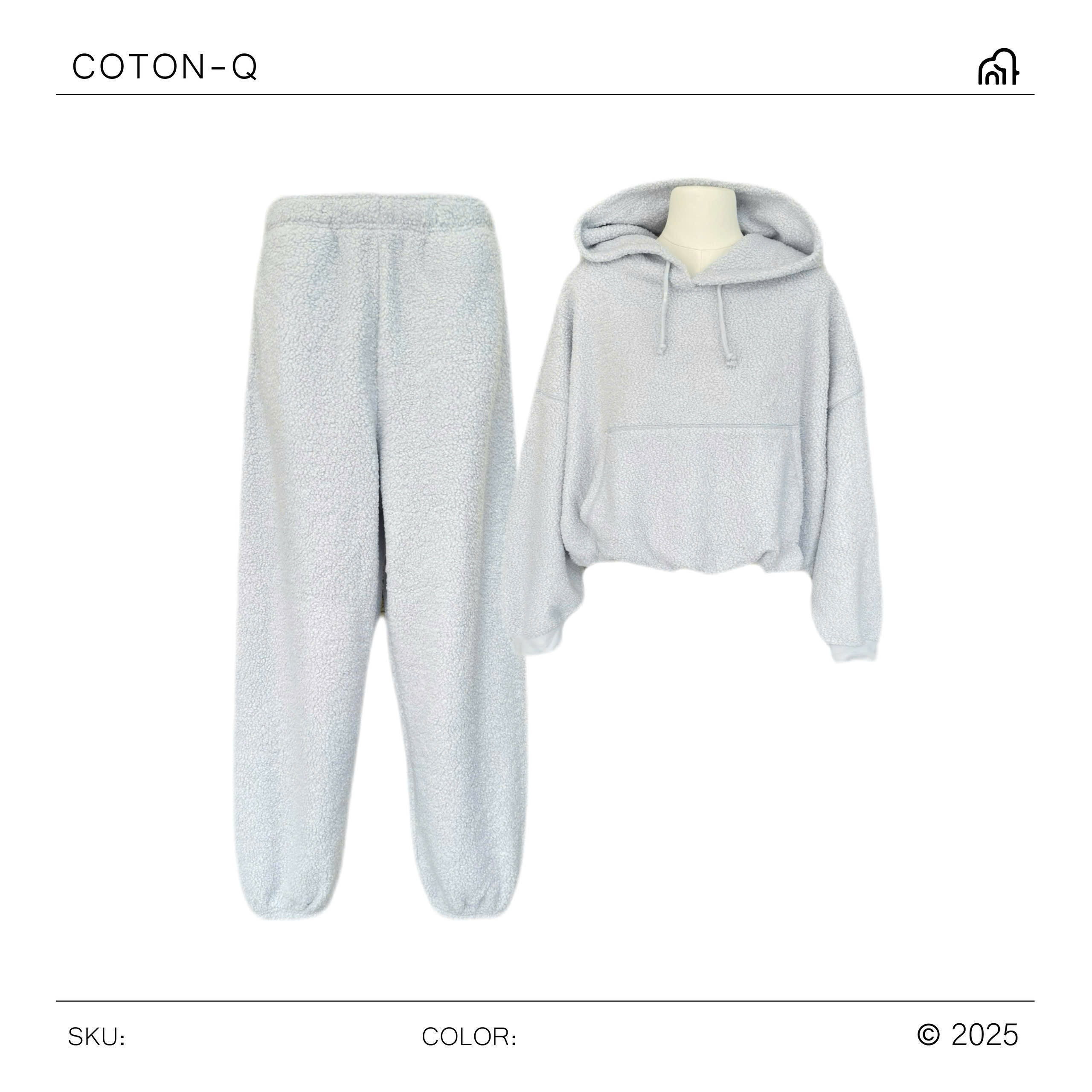 HJ131 Set bộ dài lông cừu ( XANH ) - lỗi dơ nhẹ