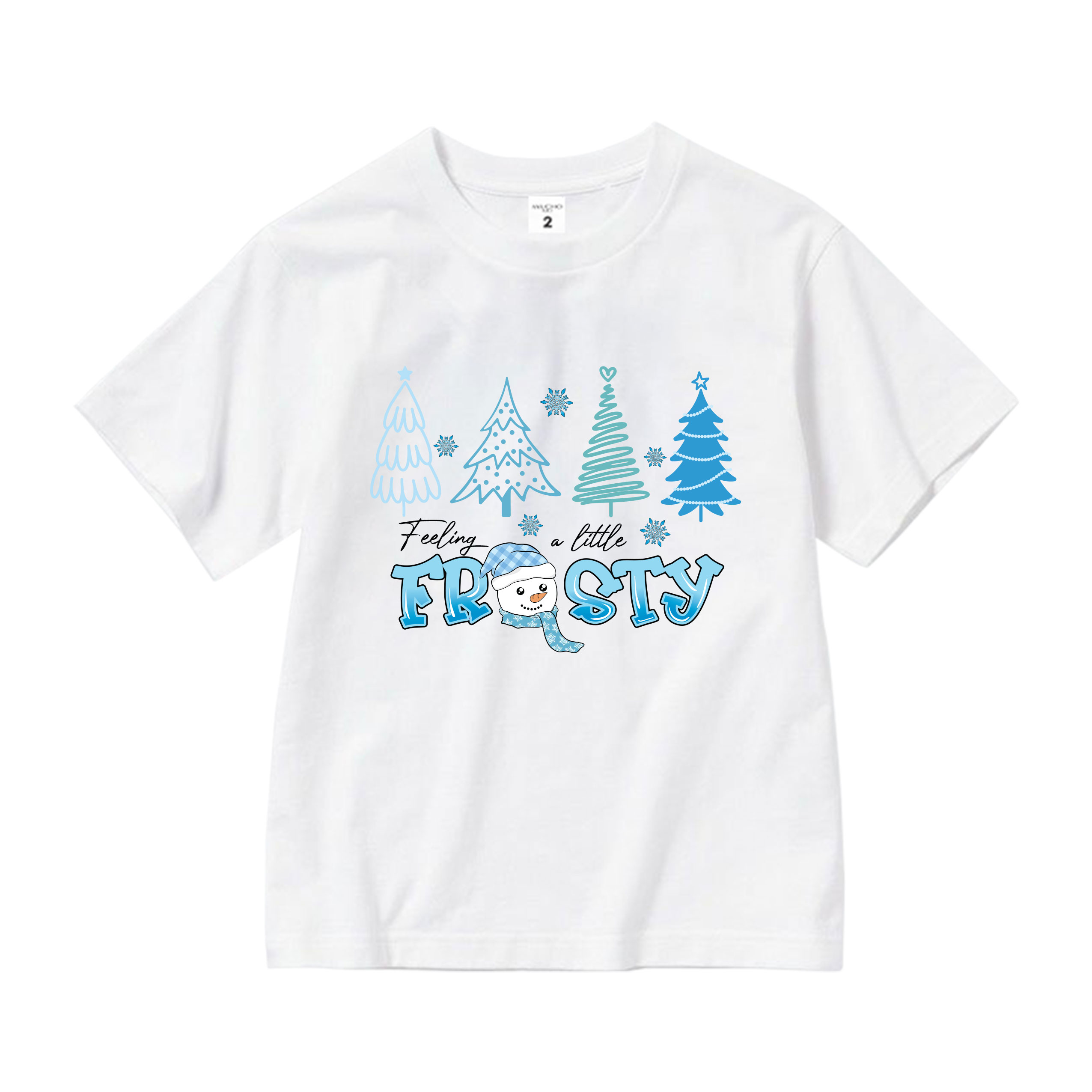 Áo thun bé gái giáng sinh noel from rộng chất vải cotton thoáng mát AED1704 Miucho Kid in artwork_thumbnail_0
